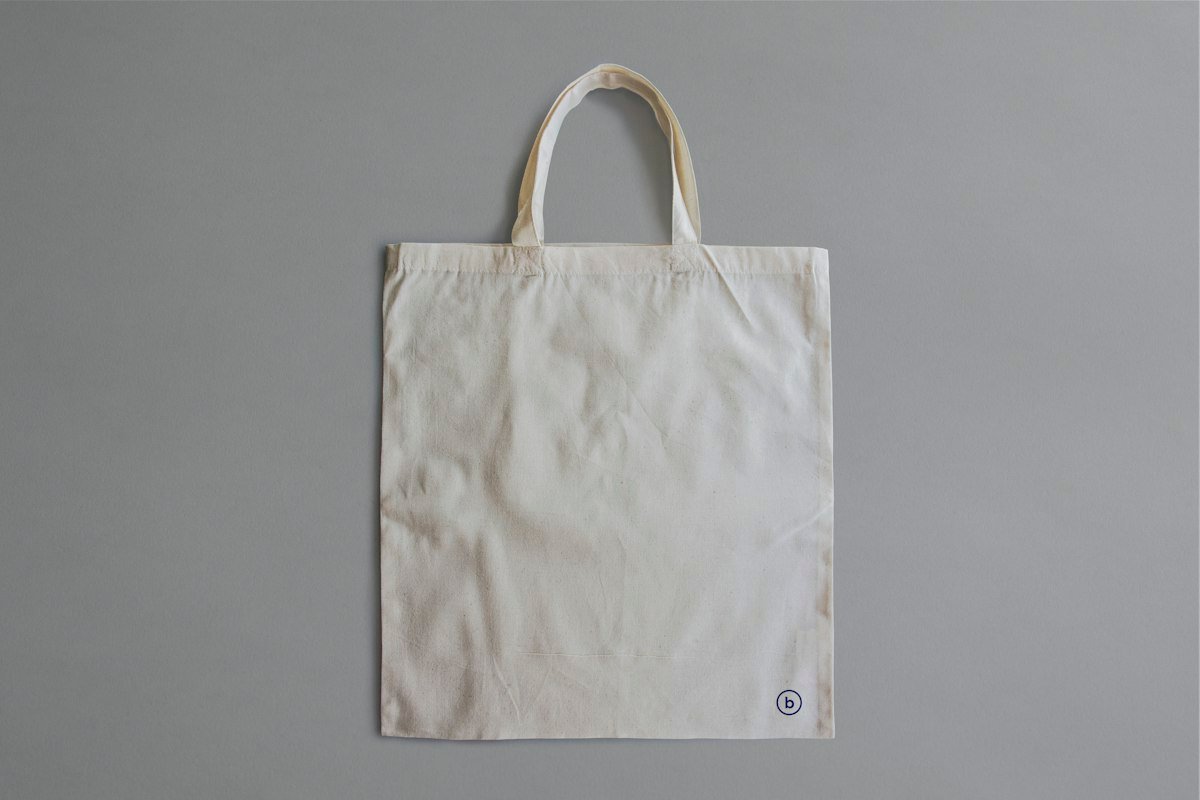 Cotton tote bag for printed company logo in joining kits